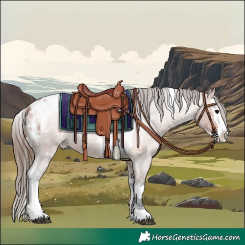 Horse Color:Bay Roan Splash Tobiano Blanket  and Bay Roan Splash Tobiano Varnish 
