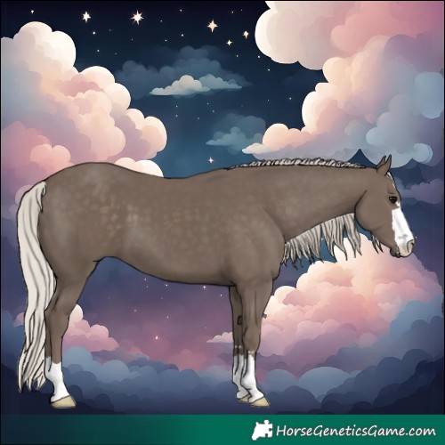 Horse Color:Silver Black 