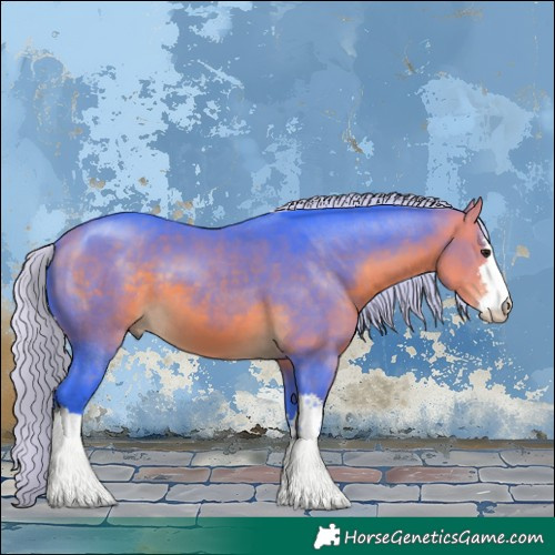 Horse Color:Watercolor White Spotted Silver Buckskin 