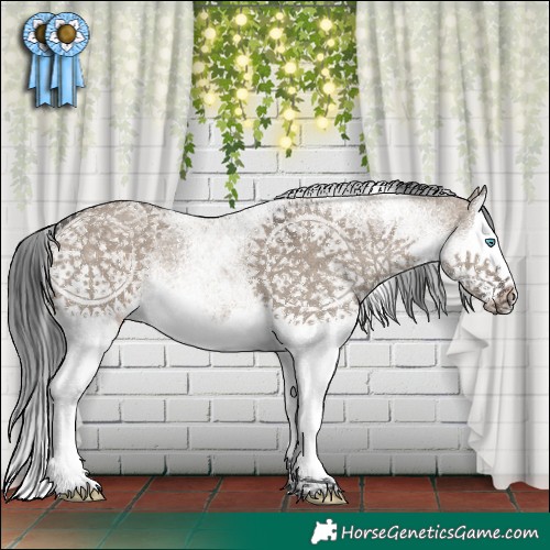 Horse Color:White Spotted Brown Dun Splash