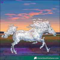 Horse Color:Gray Liver Chestnut Pearl Tobiano 
