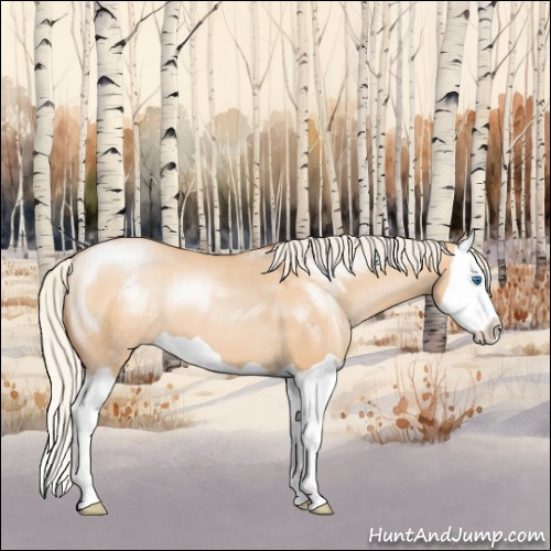 Horse Color:Silver Bay Pearl Dun Splash 