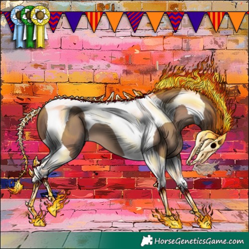 Horse Color:Classic Champagne Tobiano