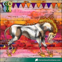 Horse Color:Classic Champagne Tobiano 