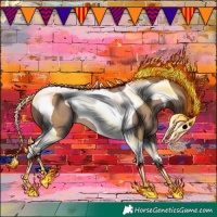 Horse Color:Classic Champagne Tobiano