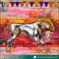 Horse Color:Classic Champagne Tobiano