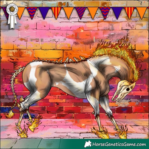 Horse Color:Gold Champagne Tobiano 