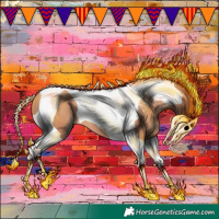 Horse Color:Gold Champagne Tobiano 