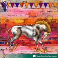 Horse Color:Classic Champagne Tobiano