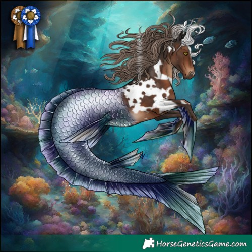 Horse Color:White Spotted Liver Chestnut 