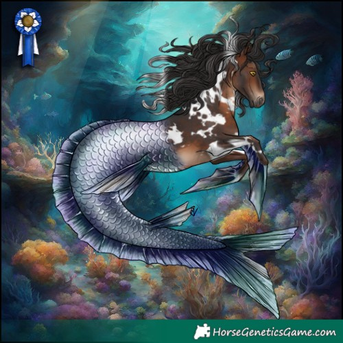 Horse Color:White Spotted Brown 