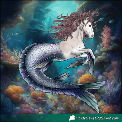Horse Color:Watercolor White Spotted Gold Champagne Dun 