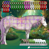 Horse Color:Painted Plaid Silver Blue Onyx Ice Sabino