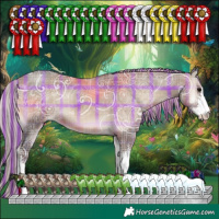Horse Color:Painted Plaid Silver Blue Onyx Ice Sabino