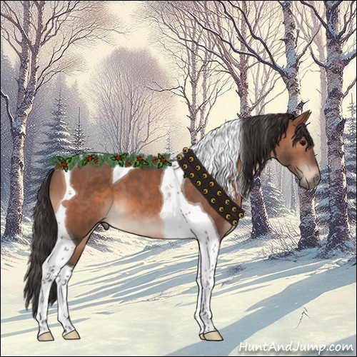 Horse Color:Bay Mushroom Tobiano