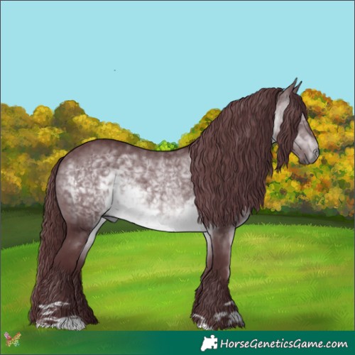 Horse Color:Chocolate Brown Chinchilla