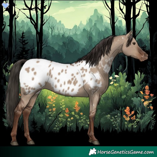 Horse Color:Liver Red Dun Appaloosa
