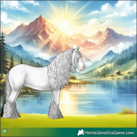 Horse Color:Watercolor White Spotted Silver Buckskin Pearl 