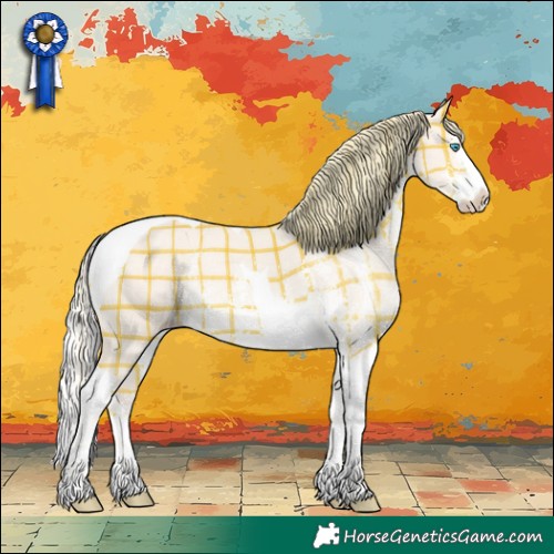 Horse Color:Plaid  Silver Perlino Dun Sabino Tobiano Rabicano 