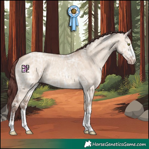 Horse Color:Chocolate Sable Champagne Ice Dun 