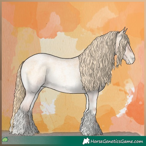 Horse Color:Red Onyx Roan Pearl