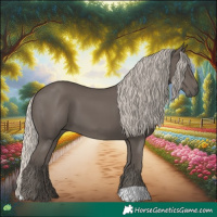 Horse Color:Silver Black 