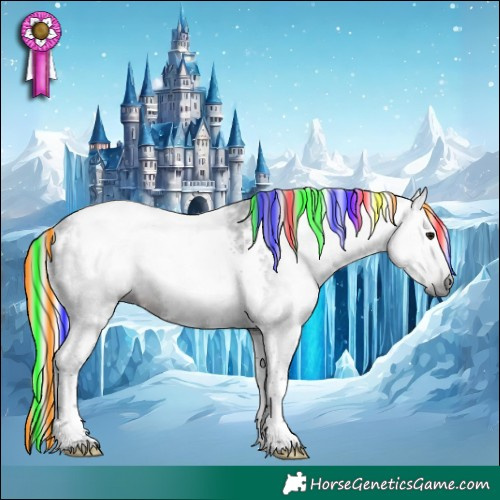 Horse Color:Gray Painted White Spotted Silver Brown Tobiano 