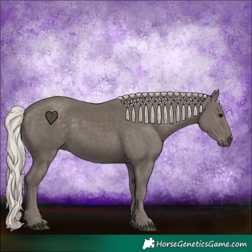 Horse Color:Silver Smoky Black 