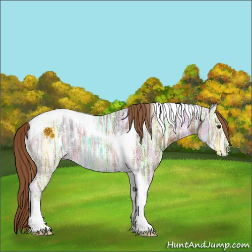 Horse Color:Chestnut Ice Tobiano 