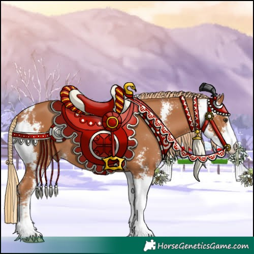 Horse Color:Chestnut Sabino 