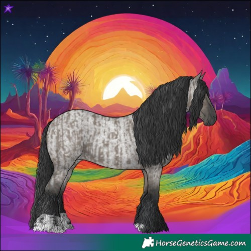 Horse Color:Grullo  and Grullo Roan 