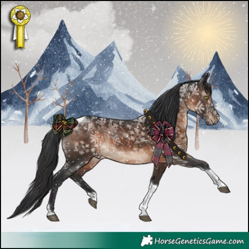 Horse Color:Brown Tobiano Rabicano