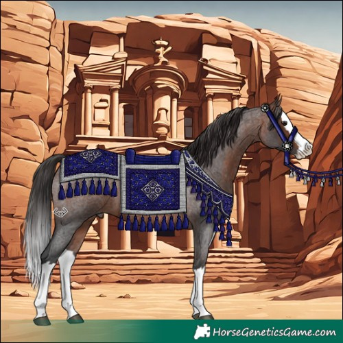 Horse Color:Brown Roan Splash