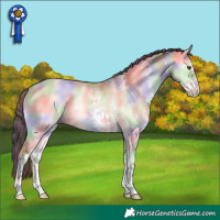 Horse Color:Nacre White Spotted Chocolate Sable Champagne Onyx Rabicano