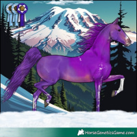 Horse Color:Watercolor White Spotted Brown Splash Tobiano