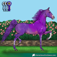 Horse Color:Watercolor White Spotted Brown Splash Tobiano 