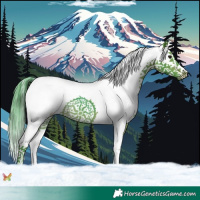 Horse Color:Watercolor Brown Splash 