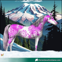 Horse Color:Watercolor Liver Chestnut Splash 