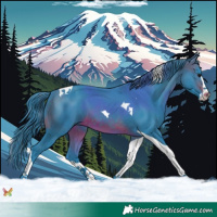 Horse Color:Watercolor Brown Splash Tobiano 