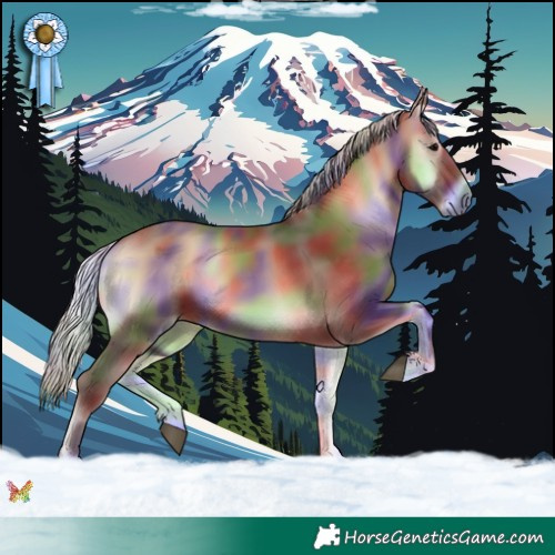 Horse Color:Nacre Silver Brown Onyx 