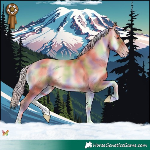 Horse Color:Nacre Silver Sable Champagne Onyx 
