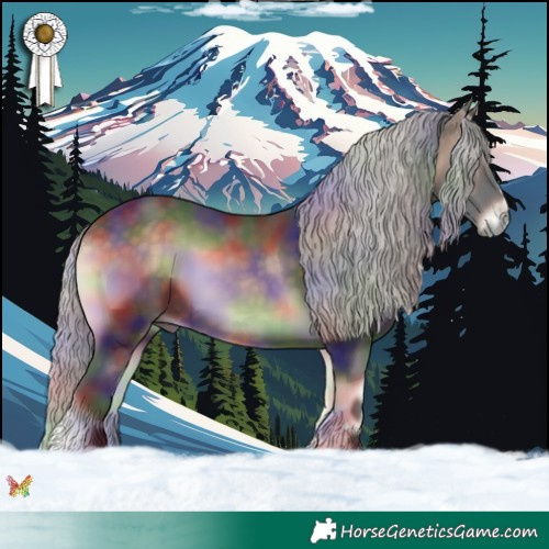 Horse Color:Nacre Silver Brown Onyx 