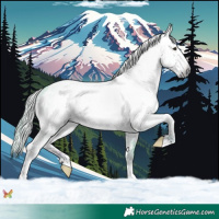 Horse Color:Gray Watercolor Liver Chestnut Sabino Varnish 