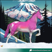 Horse Color:Watercolor Chestnut Tobiano 