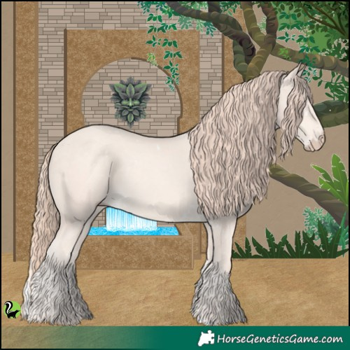 Horse Color:White Spotted Perlino 