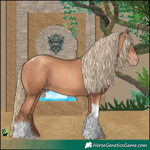 Horse Color:Gold Champagne Tobiano 