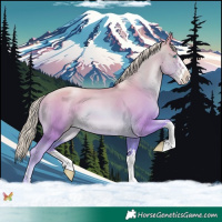 Horse Color:Watercolor Gold Cream Champagne Pearl 