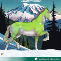 Horse Color:Watercolor Liver Chestnut 