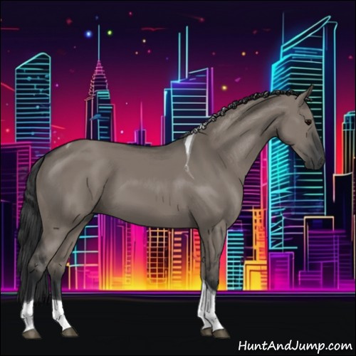 Horse Color:Grullo Tobiano 