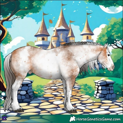 Horse Color:White Spotted Bay Splash Rabicano 